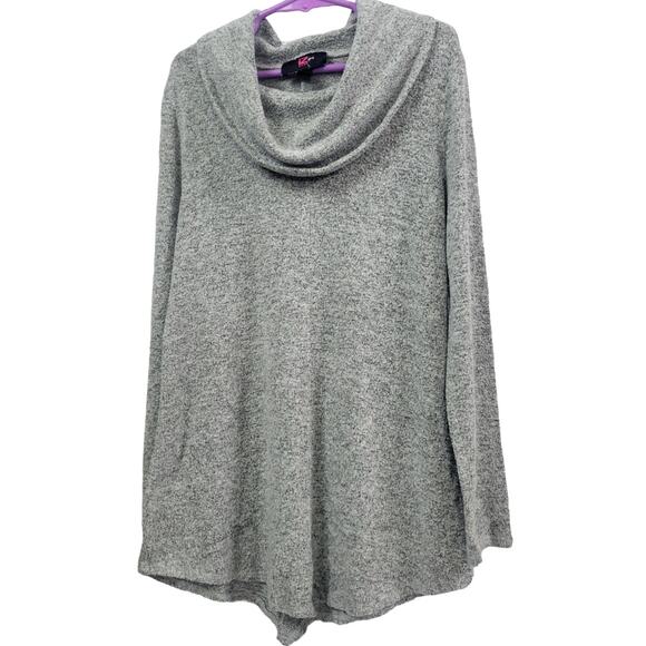 iZ BYER girl Gray, Lightweight Loose Neck Sweater Girls Size 16 - Picture 1 of 7